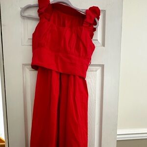 2 piece red Abercrombie skirt set!